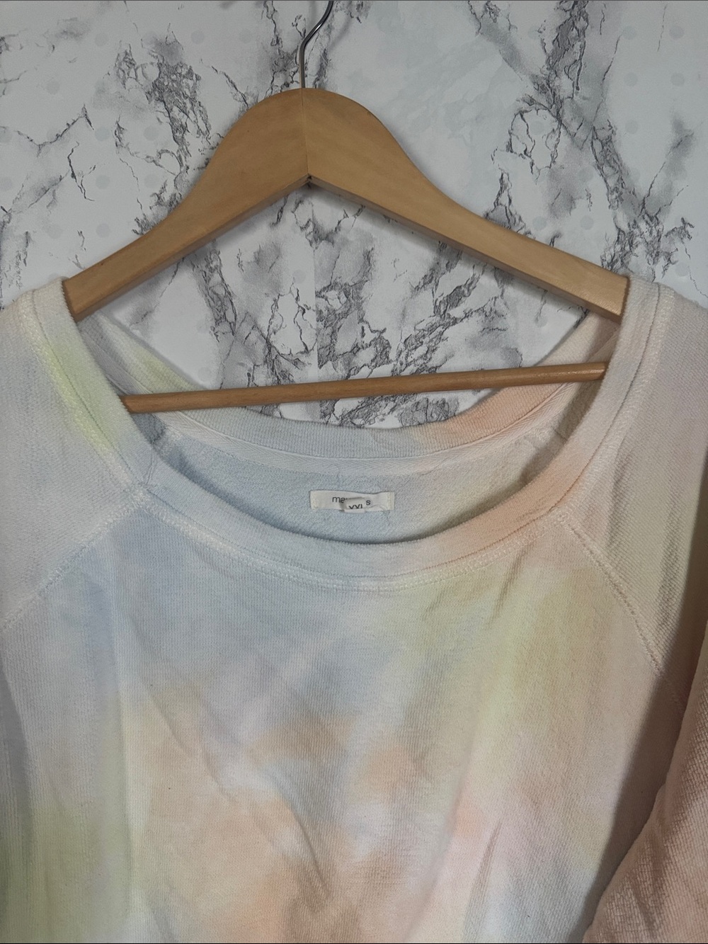Maurices Crewneck Sweatshirt White-Pastel Tie Dye Size XXL - Picture 4 of 6